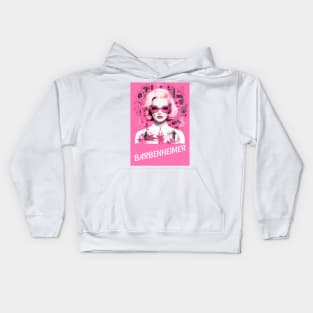 barbie oppenheimer design futuriste créatif Kids Hoodie